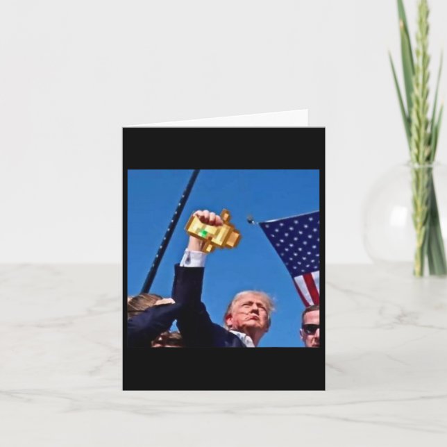 Funny Mine Trump Meme Cra Ft Gag Gift Totem Patrio Kort (Framsida)