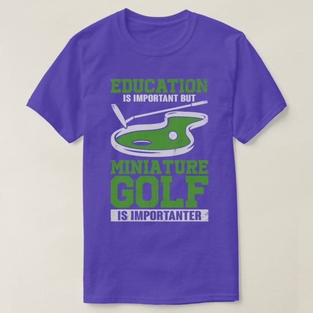 Funny Miniature Crazy Golf Player Gift T Shirt (Design framsida)