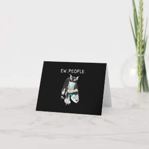 Funny Miniature Schnauzer Ew People Hund älskare G Tack Kort