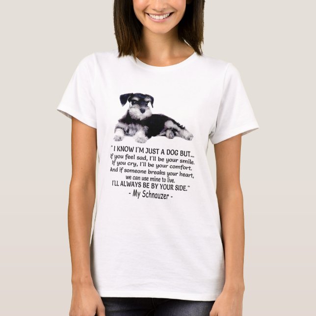 Funny Miniature Schnauzer T Shirt (Framsida)