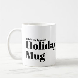 Funny minimal Julpun Helgdag Photo Kaffemugg