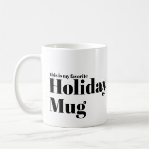 Funny minimal Julpun Helgdag Photo Kaffemugg