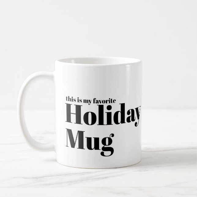 Funny minimal Julpun Helgdag Photo Kaffemugg (Vänster)