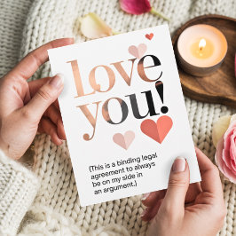 Funny Minimalist Your Mine Valentine's Day  Kort