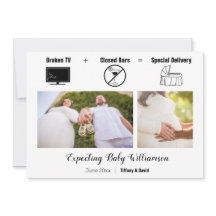 Funny, minimalistisk traken TV-Gravid