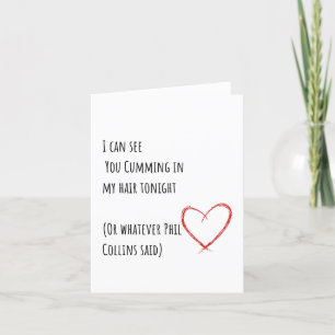 Funny, minimalistisk Valentines day-kort Phil Coll Helgkort