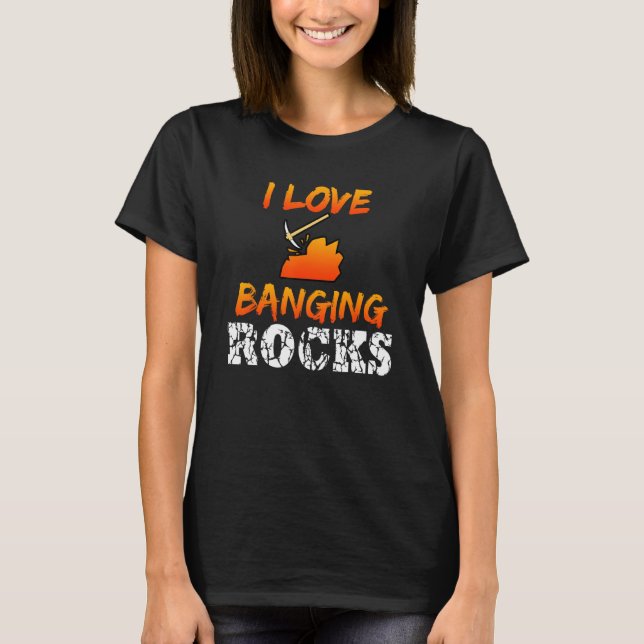 Funny Mining Ingenjör Cote Miner I Kärlek Bang T Shirt (Framsida)