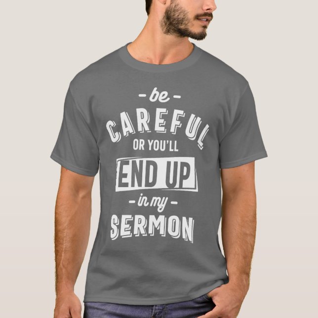 Funny minister Shirt Pastor Appreciation Sermon T (Framsida)