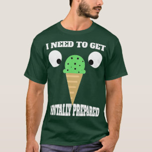 Funny Mint Chocolate Chip Ice Cream för Mint Kärle T Shirt