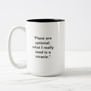 Funny Miracle Mugg Planer är valfria Humor