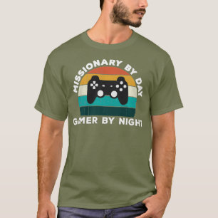 Funny missionär efter dagspelaren efter nattvideok t shirt