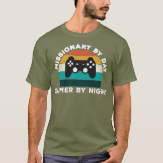 Funny missionär efter dagspelaren efter nattvideok t shirt