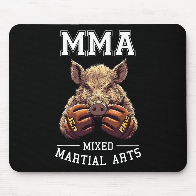 Funny Mma Boar Thai Boxing Cage Fighting Musmatta (Framsidan)