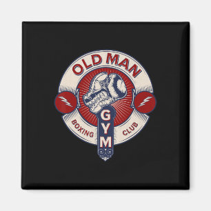 Funny Mma Old Man Boxing Klubb Combat Sports Appar Magnet