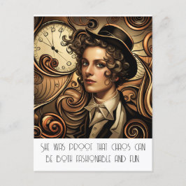 Funny Mode Steampunk Postcard Vykort