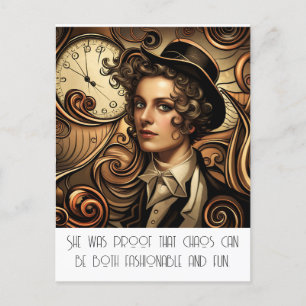 Funny Mode Steampunk Postcard Vykort