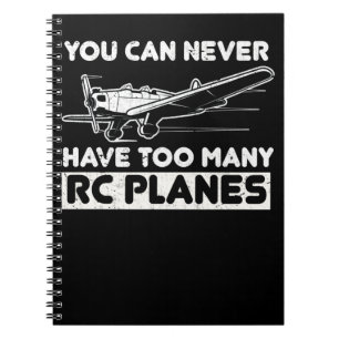 Funny modellpilot för luftfartyg RC Flygplan Anteckningsbok