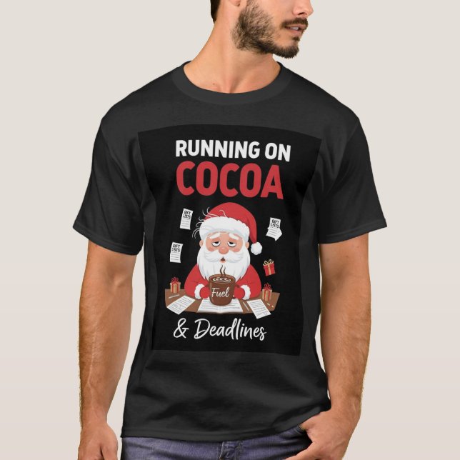 Funny Modern Christmas T-Shirt | Santa Design (Framsida)