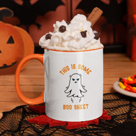 Funny Modern Cute Halloween Boo Lakan Ghost Mugg
