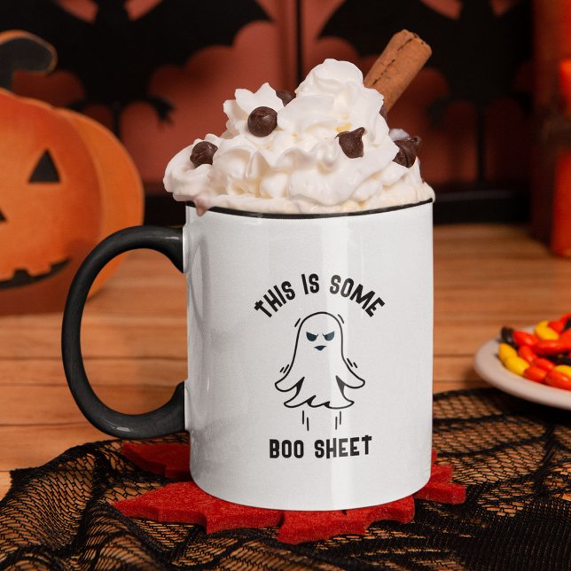 Funny Modern Cute Halloween Boo Lakan Ghost Mugg (Skapare uppladdad)