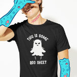 Funny Modern Cute Halloween Boo Lakan Ghost T Shirt<br><div class="desc">In i Halloween-andan med vår Boo Lakan-gäst! 😄 Lägg till din egen twist för extra-roligt. De gigles väntar! 👻 #FunnyHalloweenTee #SpookyLaughs</div>