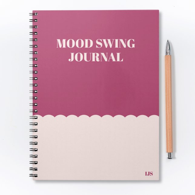 Funny Modern Mood Swing Journal Rosa Anteckningsbok (Skapare uppladdad)