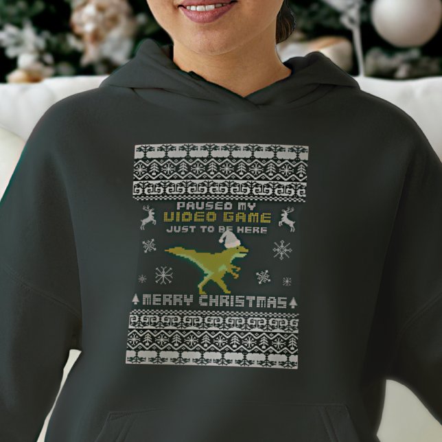 Funny Modern Script Dinosaur Winter God jul T Shirt (Skapare uppladdad)