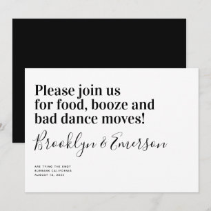 Funny Modern Typography Bröllop spara datum Datumet
