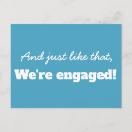 Funny Modern Typography Spara datum meddelande Vykort