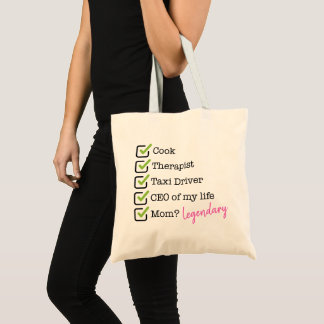 Funny Mom Checklist Tygkasse