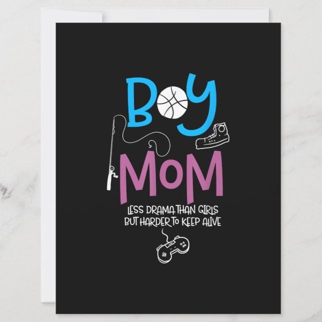 Funny Mom of Boys Proud Mom Good Mothers Day (Framsida)