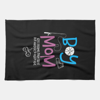 Funny Mom of Boys Proud Mom Good Mothers Day Kökshandduk