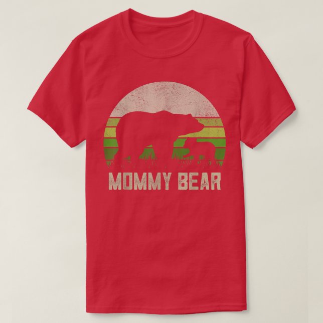 Funny Mom Shirts From Son Daughter, Cub Mommy Bear T Shirt (Design framsida)