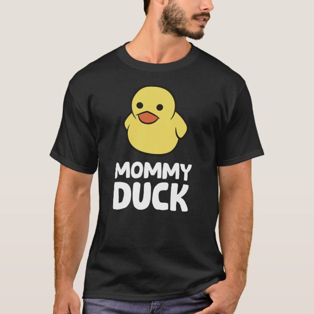 Funny Mommy Duck Rubber Duck T Shirt (Framsida)