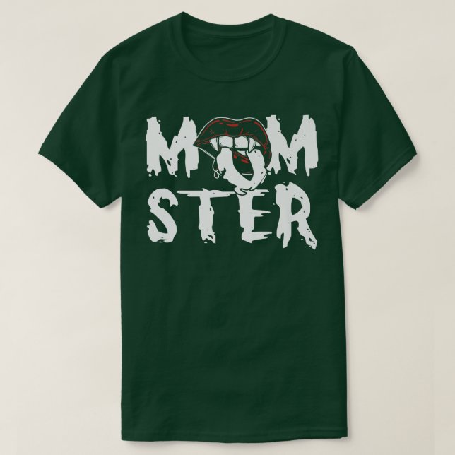 Funny Momster Halloween Mamma Costume Family Match T Shirt (Design framsida)