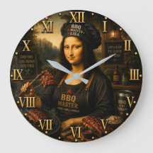 Funny Mona Lisa BBQ Master Barbecue Grill Decor