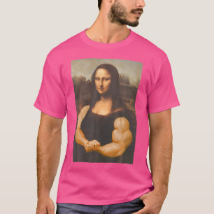 Funny Mona Lisa Bodybuilding T Shirt