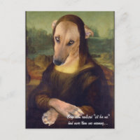 Funny Mona Lisa Hund Meme Bild