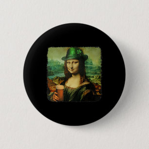 Funny Mona Lisa Saint Patricks Day Shamrock Hat Le Knapp