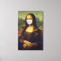 Funny Monalisa Wears Coronavirus Frasmask