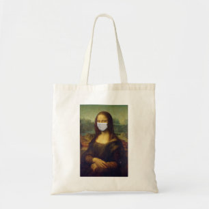 Funny Monalisa Wears Coronavirus Frasmask Tygkasse