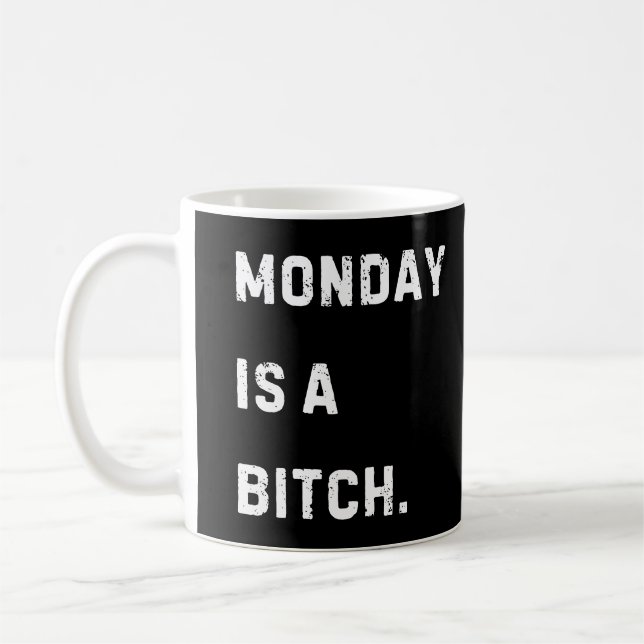 Funny Monday Coffee Mug Kaffemugg (Vänster)