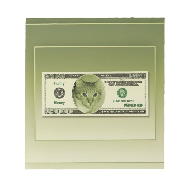 Funny Money Anteckningsblock (Framsida)