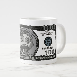 Funny "Money Morty" 100 Dollar Bill Specialty Coff Jumbo Mugg