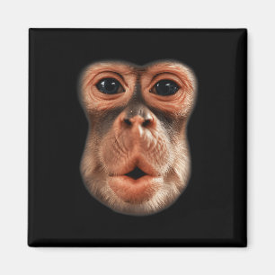 Funny Monkey Ansikte Bandeand Manar Boy Kid Hallow Magnet