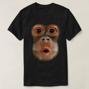 Funny Monkey Ansikte Viral Meme Art T Shirt