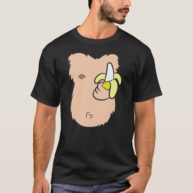 Funny Monkey Costume Gorilla Costume Monkey T Shirt (Framsida)