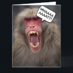FUNNY MONKEY MILESTONE OLDE BIRTHDAY GREETING CARD KORT<br><div class="desc">GÅ VILD! FONNY MONKEY BIRTHDAY GREETING CARD</div>