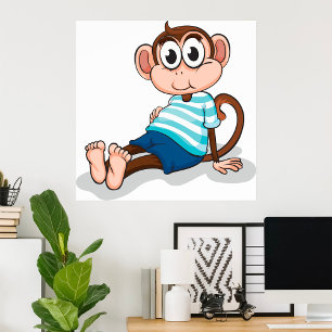 Funny Monkey Poster