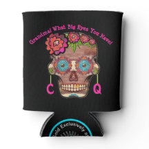 Funny Monogrammed Sugar Skull